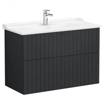 Unitate de baza lavoar baie, cu doua sertare 100cm, mat graphite, cu classical lavoar   chiuveta baie   69468