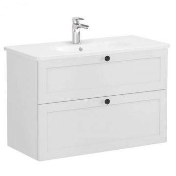 Unitate de baza lavoar baie, cu doua sertare 100cm, mat gri deschis, cu rounded lavoar   chiuveta baie   68884