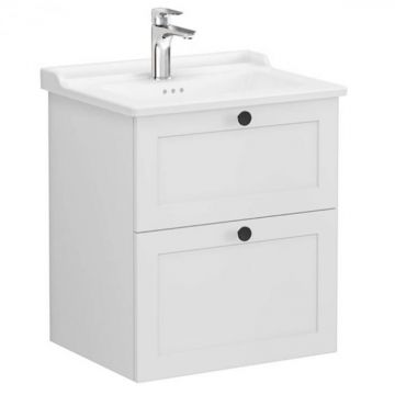 Unitate de baza lavoar baie, cu doua sertare 60cm mat gri deschis, cu classical lavoar   chiuveta baie   68849