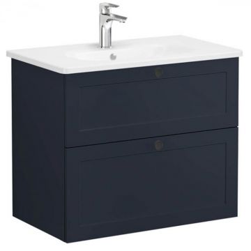 Unitate de baza lavoar baie, cu doua sertare 80cm, mat retro green, cu rounded lavoar   chiuveta baie   68868