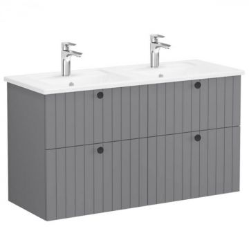 Unitate de baza lavoar baie, cu patru sertare 120 cm, mat grey, cu angular lavoar   chiuveta baie   69515