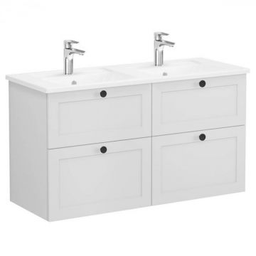 Unitate de baza lavoar baie, cu patru sertare 120 cm, mat gri deschis, cu angular lavoar   chiuveta baie   68940