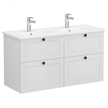 Unitate de baza lavoar baie, cu patru sertare 120 cm, mat gri deschis, cu rounded lavoar   chiuveta baie   68947