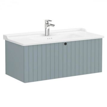 Unitate de baza lavoar baie, cu un sertar 100cm, mat fijord green, cu classical lavoar   chiuveta baie   69404