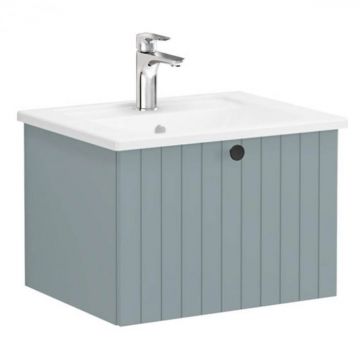 Unitate de baza lavoar baie, cu un sertar 60cm mat fijord green, cu angular lavoar   chiuveta baie   69348