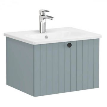 Unitate de baza lavoar baie, cu un sertar 60cm mat fijord green, cu rounded lavoar   chiuveta baie   69355