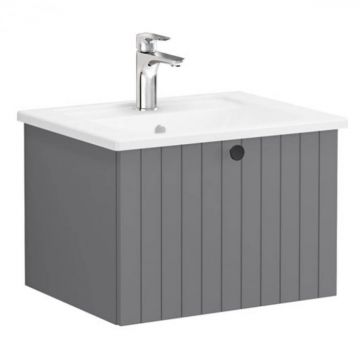 Unitate de baza lavoar baie, cu un sertar 60cm mat grey, cu angular lavoar   chiuveta baie   69347