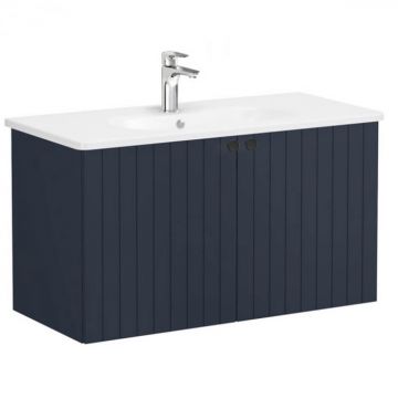 Unitate de baza lavoar baie, cu usi 100cm, mat dark albastru, cu rounded lavoar   chiuveta baie   69315