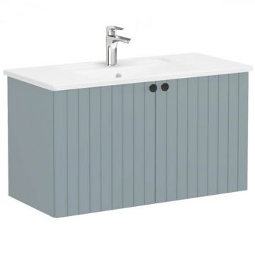 Unitate de baza lavoar baie, cu usi 100cm, mat fijord green, cu angular lavoar   chiuveta baie   69306