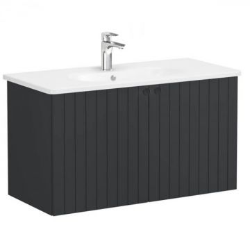 Unitate de baza lavoar baie, cu usi 100cm, mat graphite, cu rounded lavoar   chiuveta baie   69314