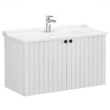 Unitate de baza lavoar baie, cu usi 100cm, mat gri deschis, cu classical lavoar   chiuveta baie   69318