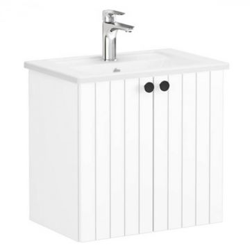 Unitate de baza lavoar baie, cu usi 60cm compact, alb mat, cu angular lavoar   chiuveta baie   69205