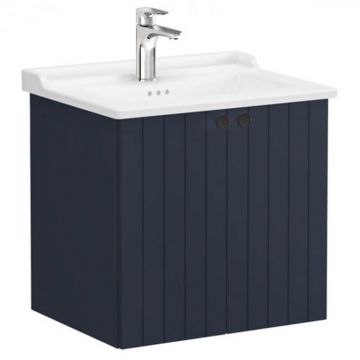 Unitate de baza lavoar baie, cu usi 60cm mat dark albastru, cu classical lavoar   chiuveta baie   69280