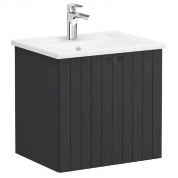 Unitate de baza lavoar baie, cu usi 60cm mat graphite, cu angular lavoar   chiuveta baie   69265