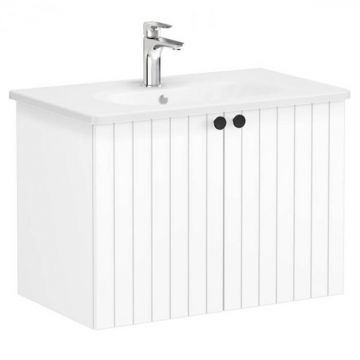 Unitate de baza lavoar baie, cu usi 80cm, alb mat, cu rounded lavoar   chiuveta baie   69289