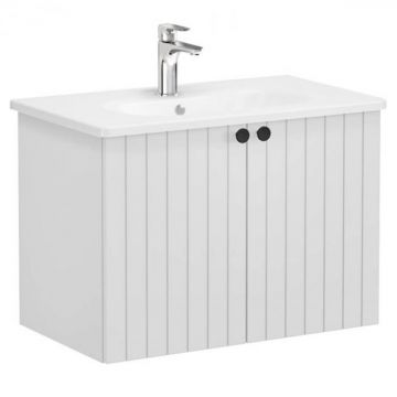 Unitate de baza lavoar baie, cu usi 80cm, mat gri deschis, cu rounded lavoar   chiuveta baie   69290