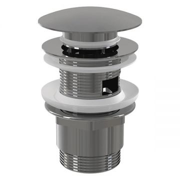 Ventil click clack, Alcadrain, cu preaplin, crom