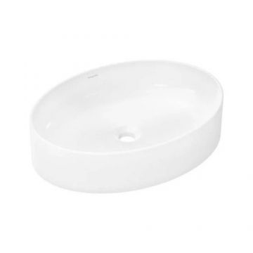 Lavoar pe blat Hansgrohe Xuniva D 55x40 cm alb lucios - Dimensiune 55x40