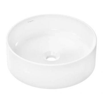 Lavoar pe blat Hansgrohe Xuniva S rotund 40 cm alb lucios - Dimensiune 40 cm