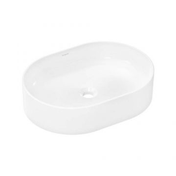 Lavoar pe blat Hansgrohe Xuniva U 55x40 cm alb lucios - Dimensiune 55x40