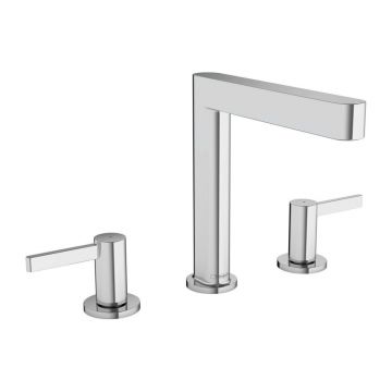 Baterie lavoar Hansgrohe Finoris 160 cu 3 elemente si ventil Push-Open crom