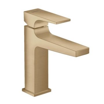 Baterie lavoar Hansgrohe Metropol 110 cu ventil push-open bronz periat