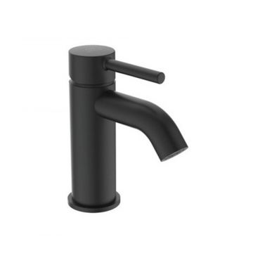 Baterie lavoar Ideal Standard Ceraline cu ventil metalic pop-up negru mat