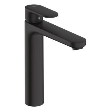 Baterie lavoar inalta Hansgrohe Vernis Blend 190 negru mat cu ventil Pop-Up