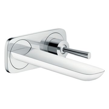 Baterie lavoar incastrata Hansgrohe PuraVida pipa 165 mm alb - crom