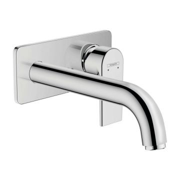 Baterie lavoar incastrata Hansgrohe Vernis Shape pipa 20 cm crom lucios fara corp ingropat