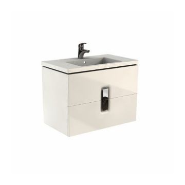 Baza de lavoar Kolo Twins 80x46xH57 cm alb lucios