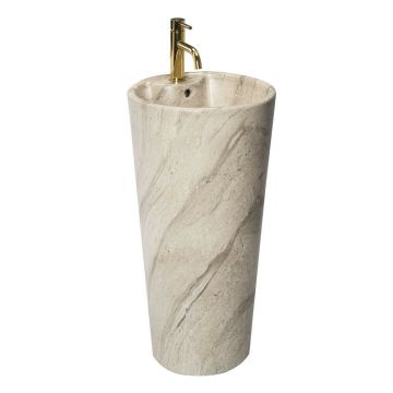 Lavoar freestanding Rea Blanka ceramica natural mat