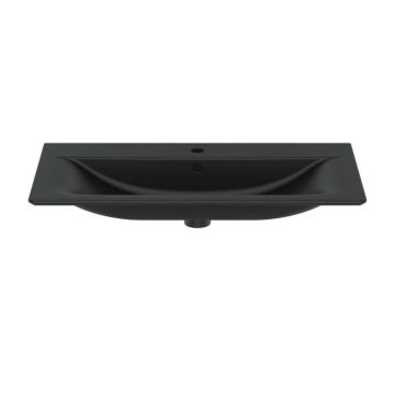 Lavoar pe mobilier Ideal Standard Connect Air 84x46 cm negru mat
