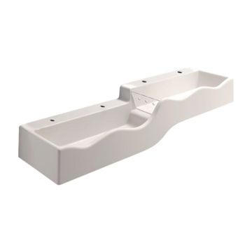 Lavoar pentru copii patru baterii Geberit Bambini 180 cm spalator mai adanc stanga