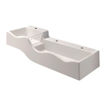 Lavoar pentru copii trei baterii Geberit Bambini 139 cm spalator mai adanc dreapta