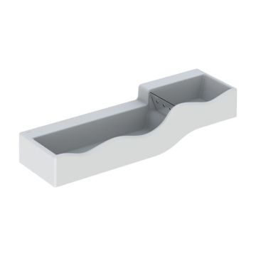 Lavoar pentru copii trei baterii Geberit Bambini spalator mai adanc stanga 139 cm