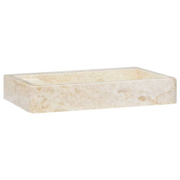 vidaXL Chiuvetă, crem, 58x39x10 cm, marmură