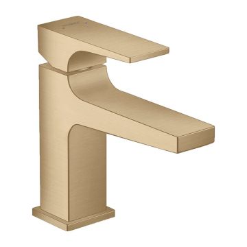 Baterie lavoar Hansgrohe Metropol 100 cu ventil Push-Open bronz periat