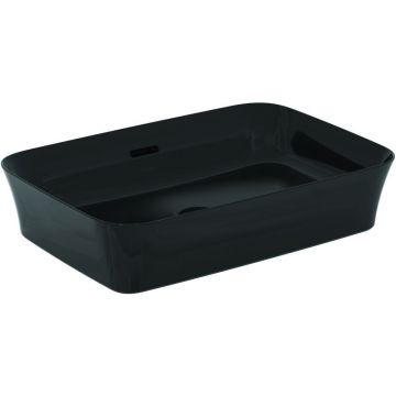 Lavoar cu preaplin baterie 55x38 cm Ideal Standard Ipalyss negru lucios