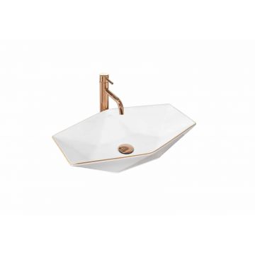 Lavoar pe blat REA Vegas Rose Edge 57 cm