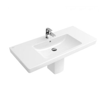 Lavoar Villeroy&Boch Subway 2.0, 80x47xH15 cm alb alpin