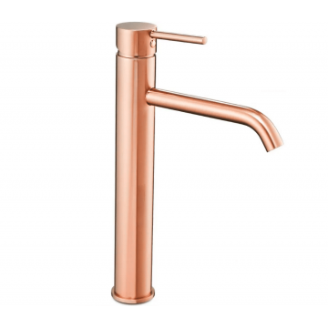 Baterie inalta pentru lavoar Rea Lungo Rose Gold