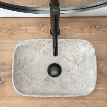 Lavoar Camelia Light Stone ceramica sanitara - 36 cm
