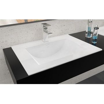 Lavoar Dafne Alb ceramica sanitara - 75 cm