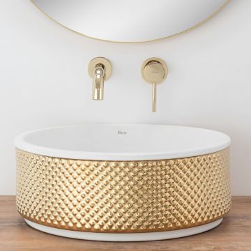 Lavoar Helen Gold ceramica sanitara - 42 cm