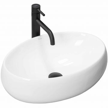 Lavoar pe blat REA Linda Alb 49 cm