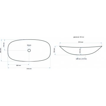 Lavoar Royal alb ceramica sanitara - 62 cm