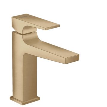 Baterie lavoar Hansgrohe Metropol 110 ventil push-open bronz periat