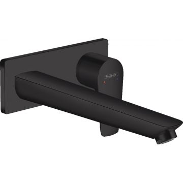 Baterie lavoar Hansgrohe Talis E cu pipa 225 mm montaj incastrat necesita corp ingropat negru mat