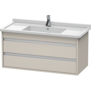 Dulap baza Duravit Ketho 100x46.5cm 2 sertare inchidere lenta taupe mat